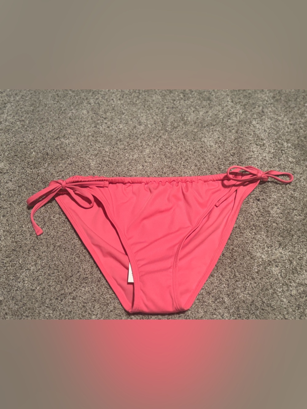 Shade & Shore Coral Pink Tie-Side Bikini Bottom